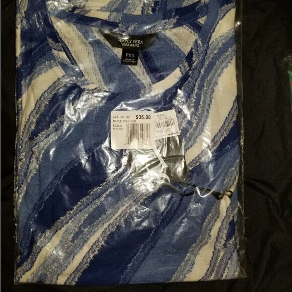 💕5/$18 NWT Womens Vera Wang Top Sz. Small - Picture 3 of 3